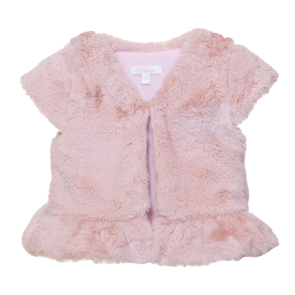 Baby Girls Pink Woven Vest