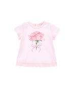 Baby Girls Pink Rose T-Shirt