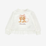 Puppy Print Sweat with Frill
