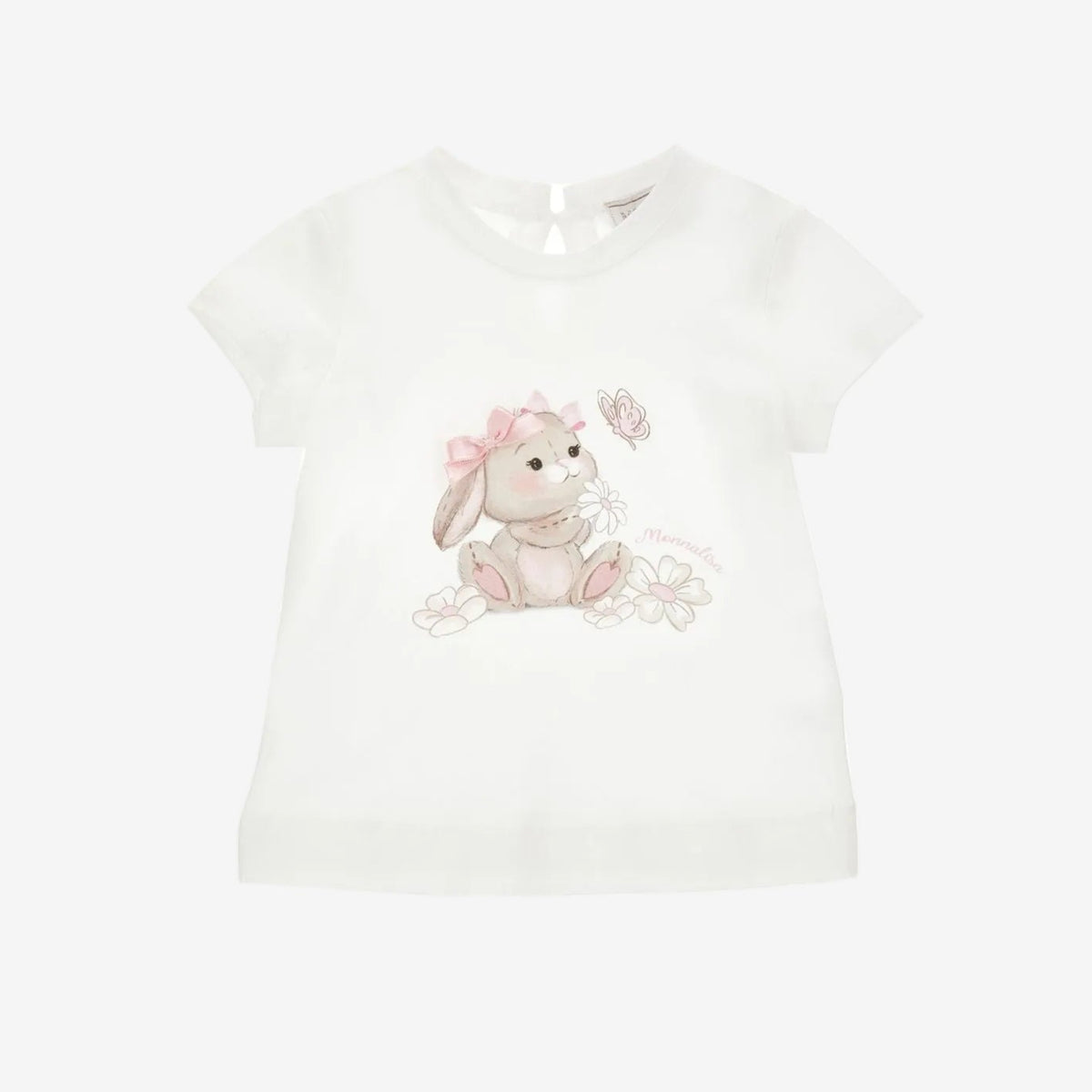 Monnalisa Girls Rabbit Print T-Shirt | Casa Childrenswear