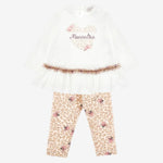 Girls Leopard Print Legging Set