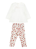Girls White & Red Dalmation Leggings Set