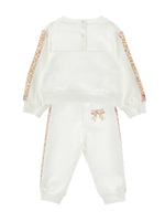 Girls Pink Kitten Tracksuit Set