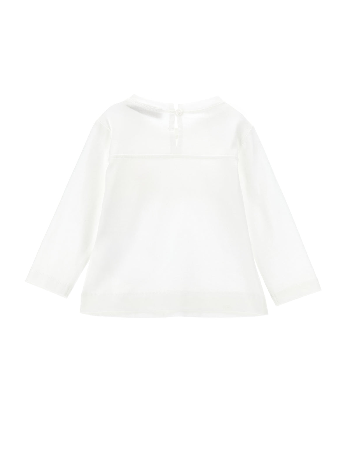 Girls White Kitten Top