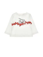 Girls White Dalmation Top
