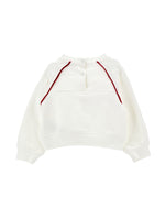Girls White Dalmation Boiw Sweater
