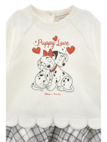 Girls Grey & White Dalmation Dress