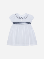 Baby Girl White Dress with Collar