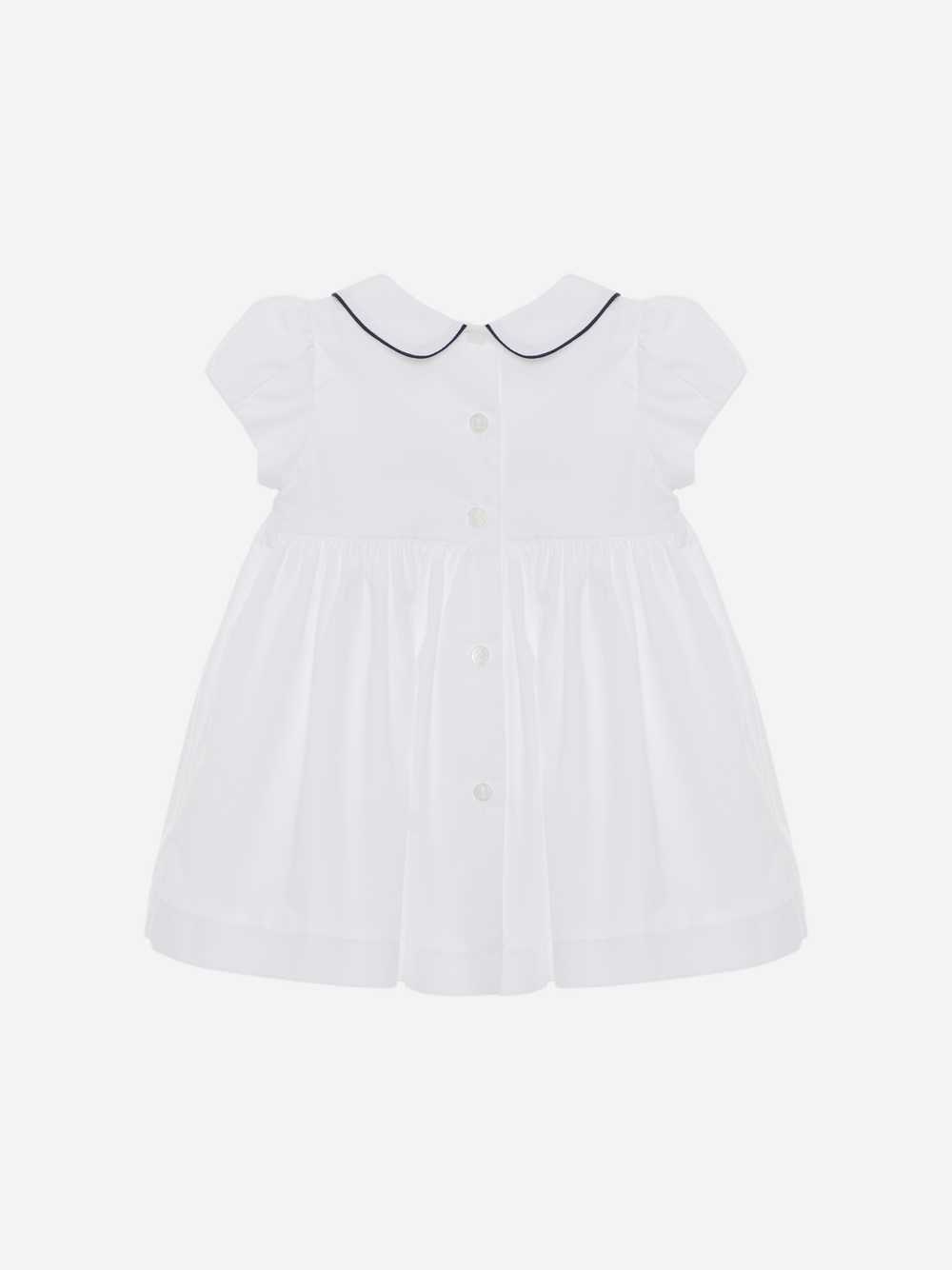 Baby Girl White Dress with Collar