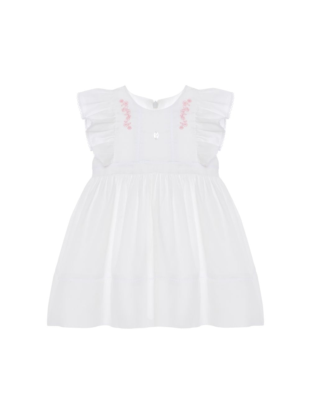 Girl White Woven Dress