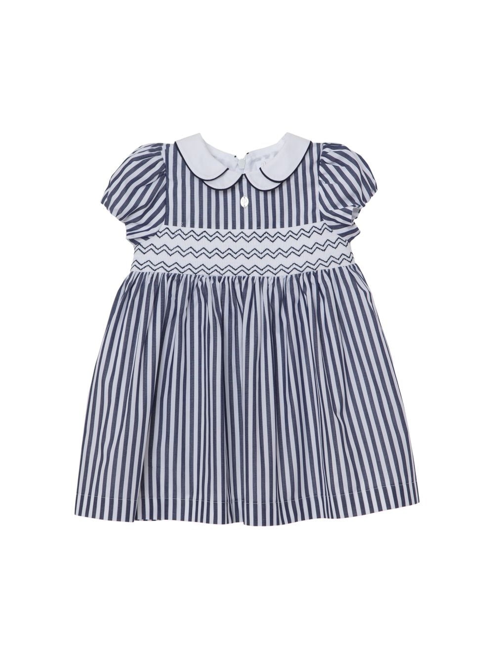 Girl Stripe Dress with Collar