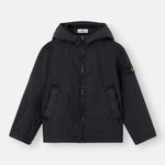 Stone Island Black Parka Jacket | Casa Childrenswear