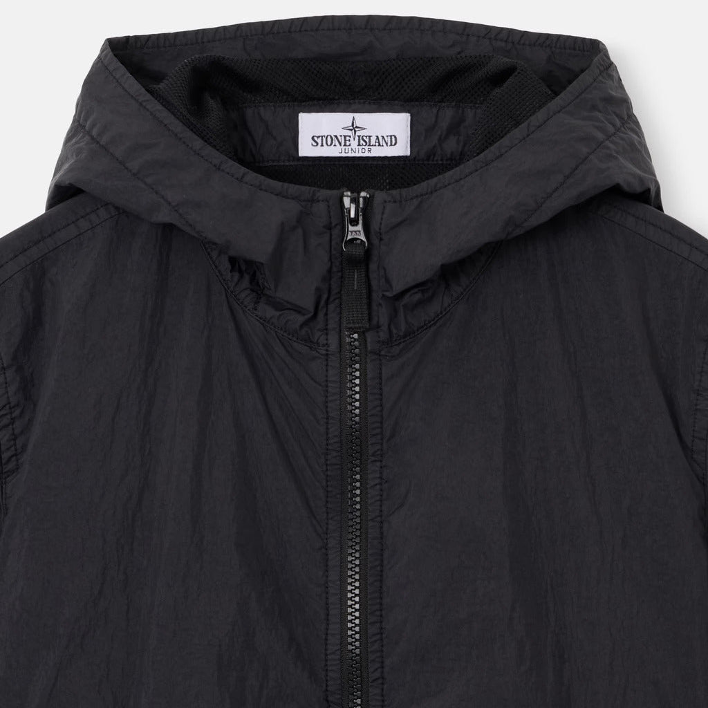 Stone Island Black Parka Jacket | Casa Childrenswear