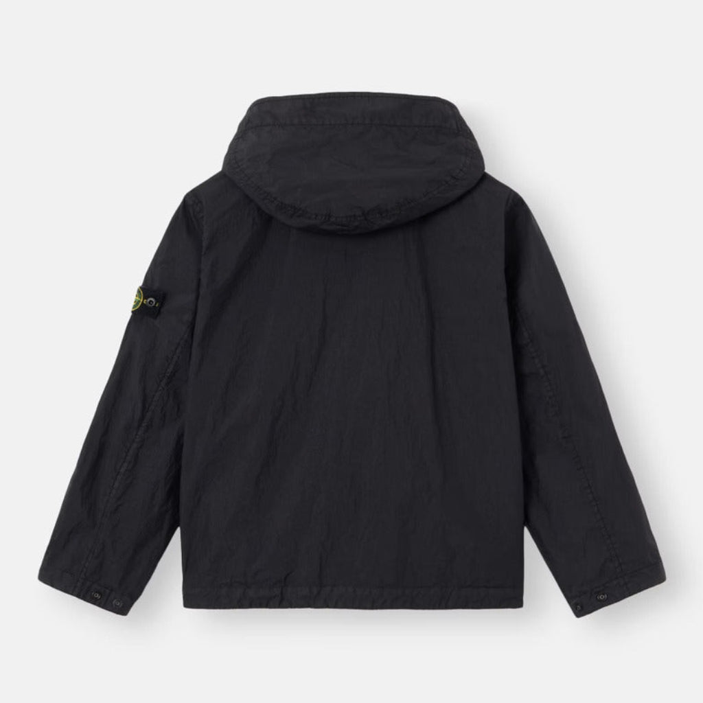 Stone Island Black Parka Jacket | Casa Childrenswear