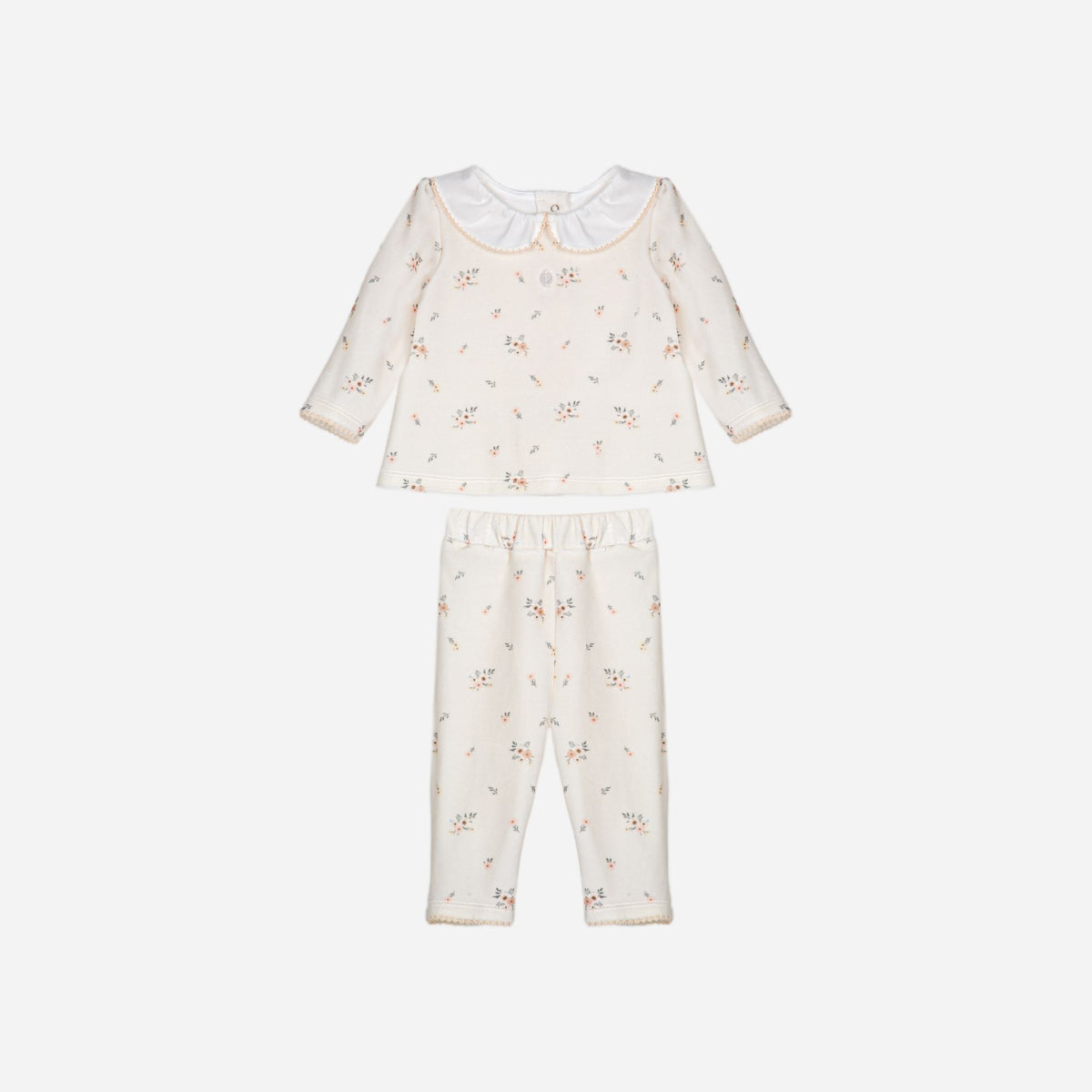 Flower Print Knit Set