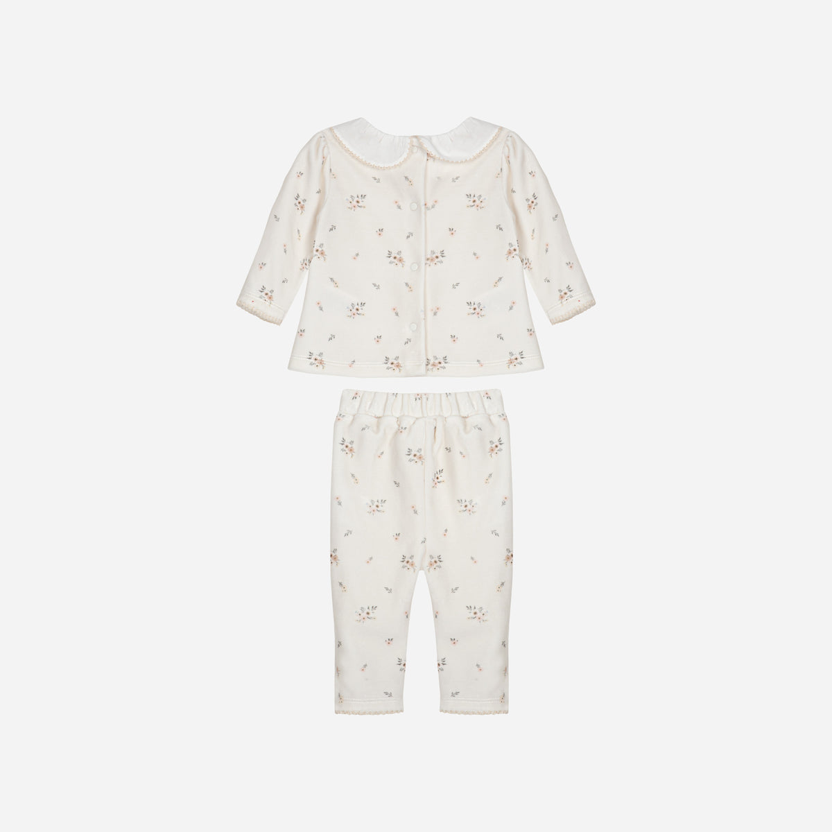 Flower Print Knit Set