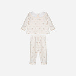 Flower Print Knit Set