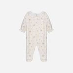 Flower Print Knit Babygrow