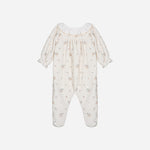 Flower Print Knit Babygrow