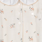 Flower Print Knit Babygrow