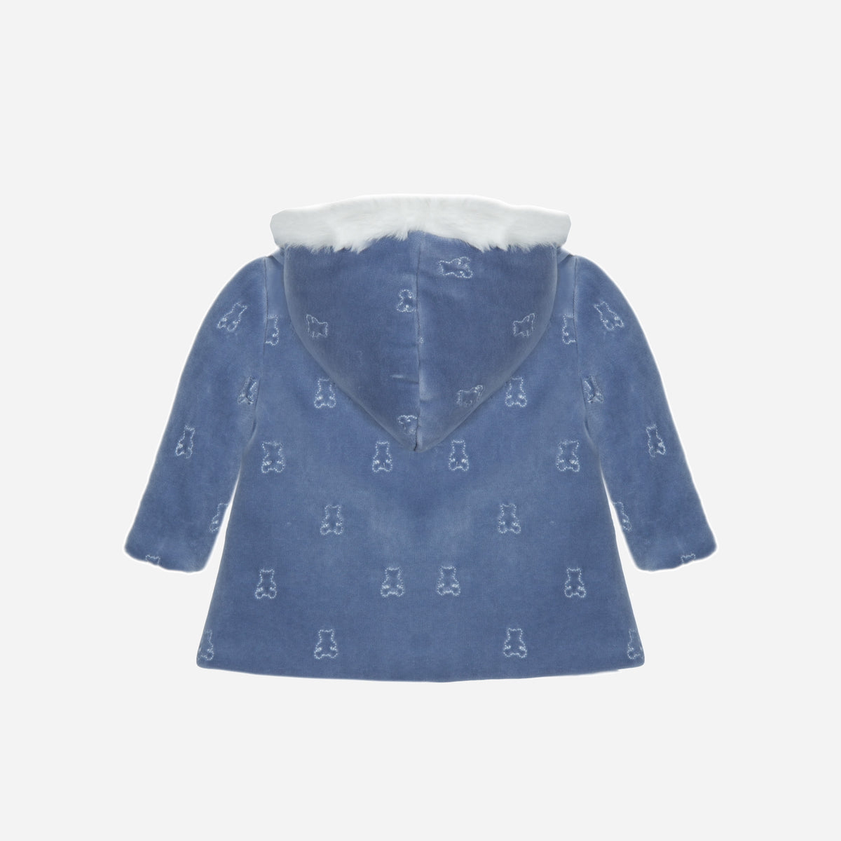 Teddy Print Woven Coat
