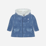 Teddy Print Woven Coat