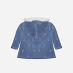 Teddy Print Woven Coat