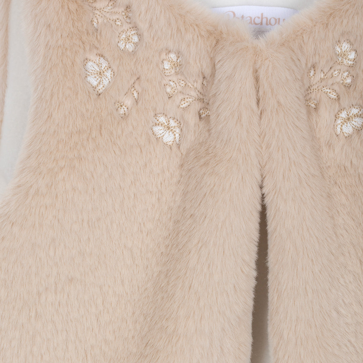 Patachou Beige Woven Vest | Casa Childrenswear