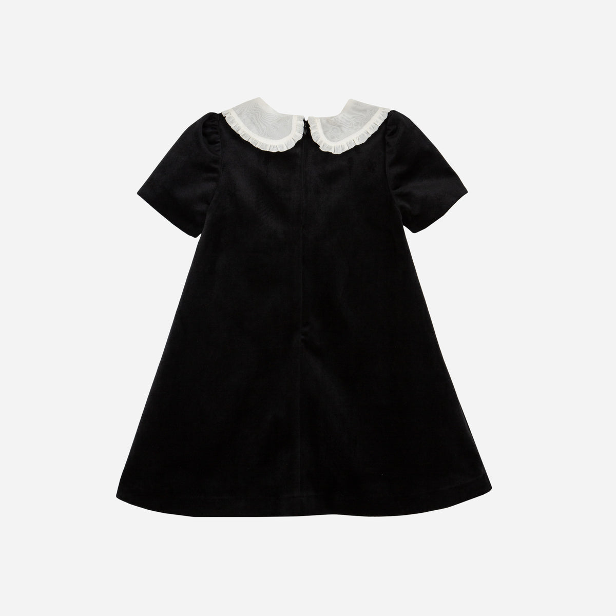 Black Woven Flower Dress