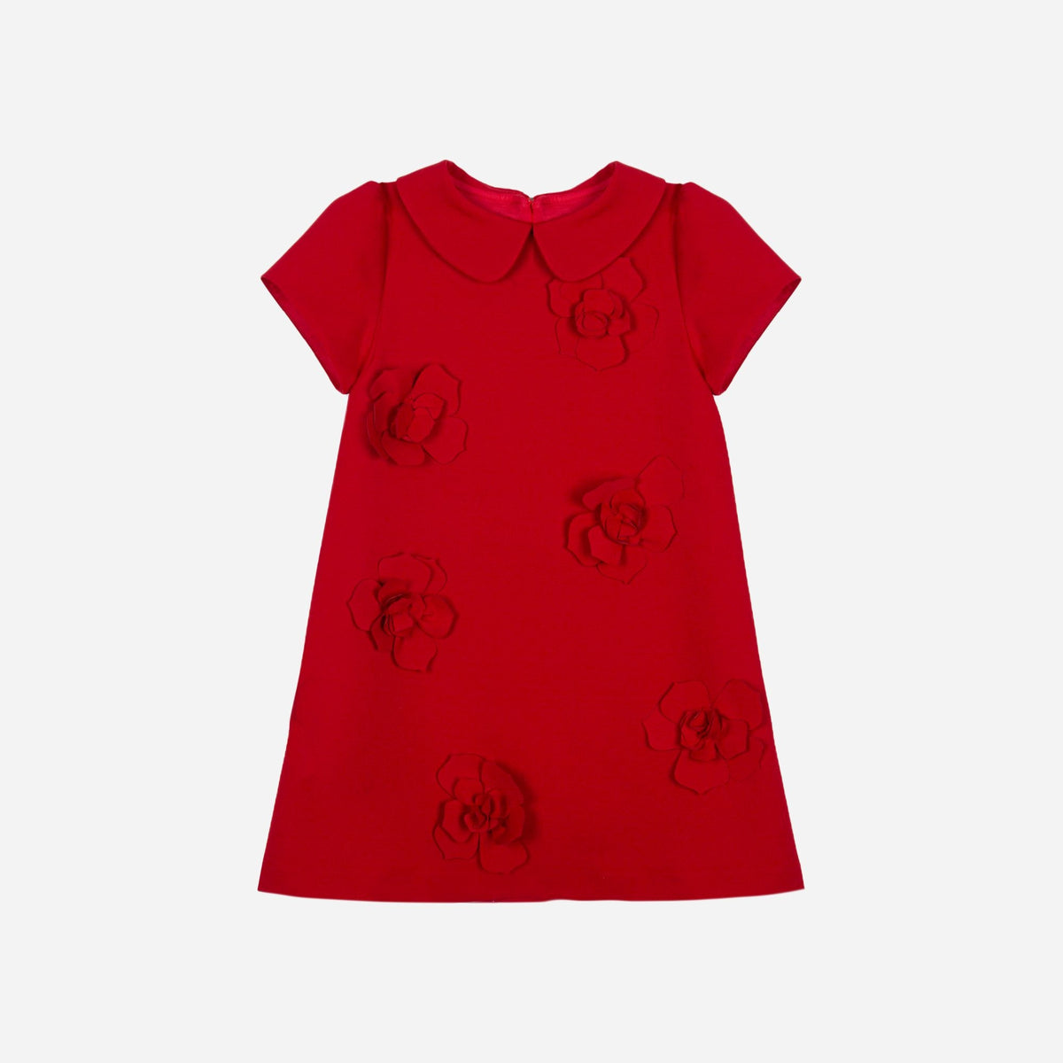Red Rose Woven Dress