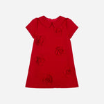 Red Rose Woven Dress