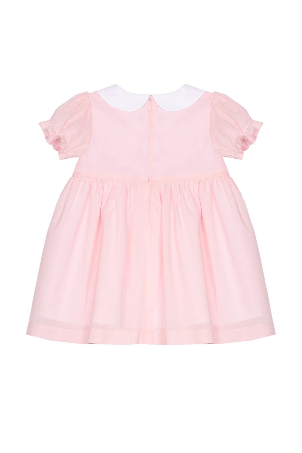 Patachou Baby Girls Pink Dress with White Collar | Casa Childrenswear