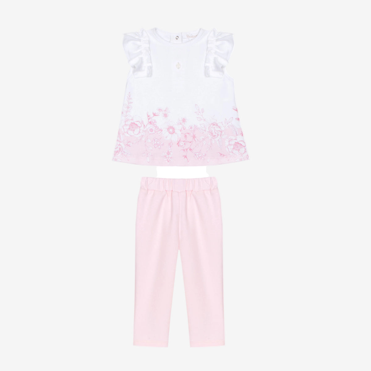 Patachou Girls Pink Flower Leggings Set | Casa Childrenswear
