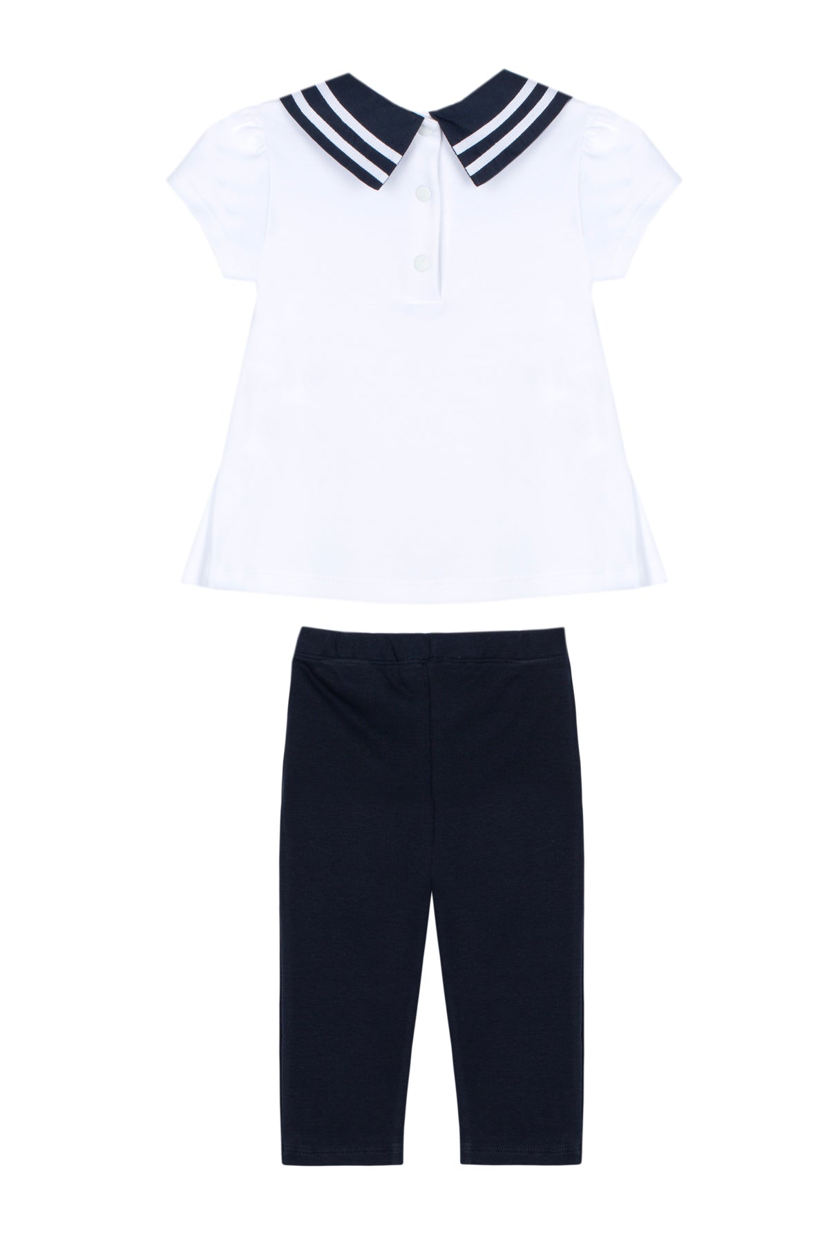 Patachou Girls Navy & White Leggings Set | Casa Childrenswear