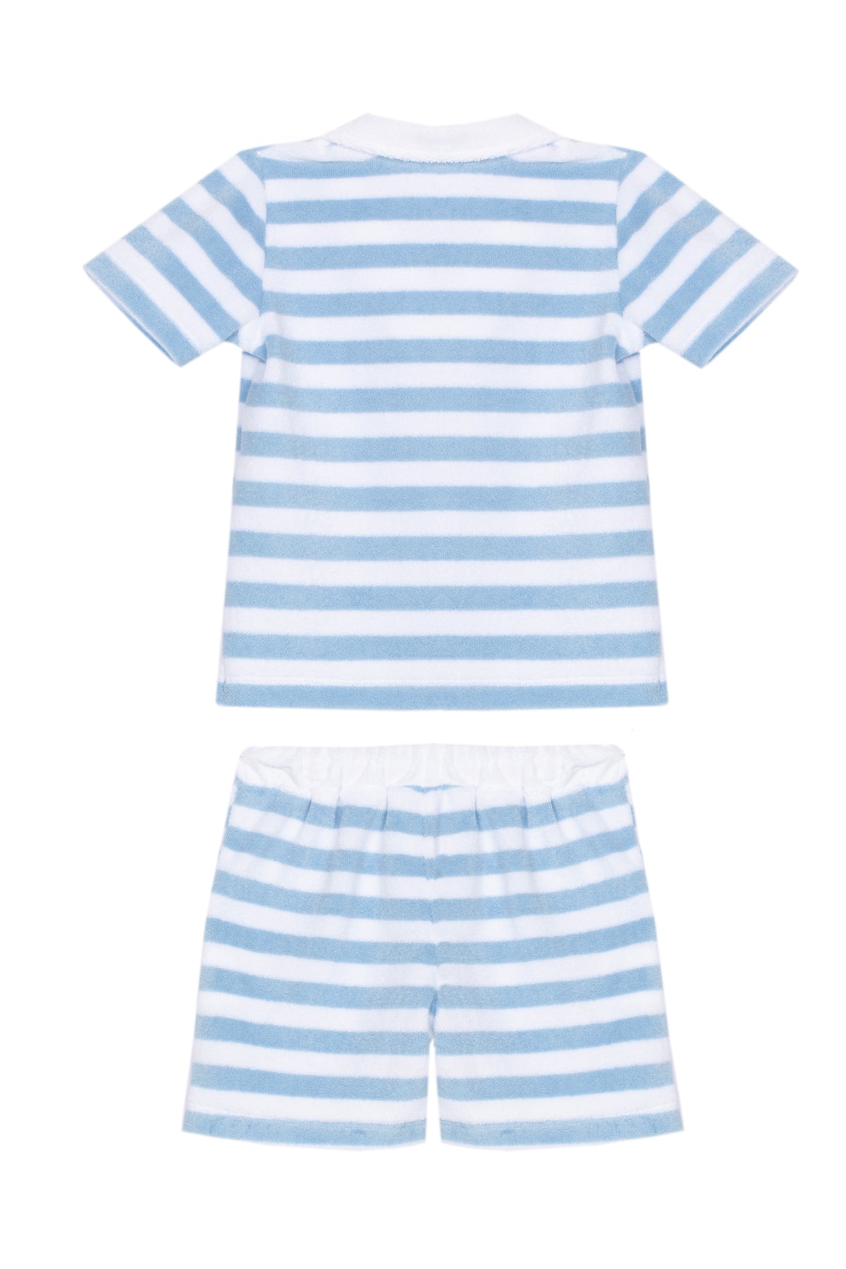 Patachou Baby Boys Blue Striped Short Set | Casa Childrenswear