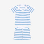 Patachou Baby Boys Blue Striped Short Set | Casa Childrenswear