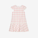 Patachou Girls Pink Tweed Check Dress | Casa Childrenswear