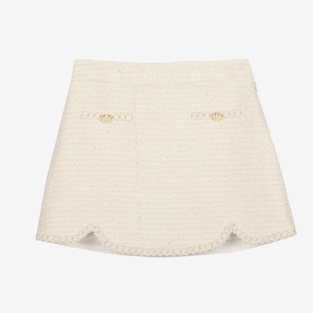 Patachou Girls Beige Woven Skirt | Casa Childrenswear
