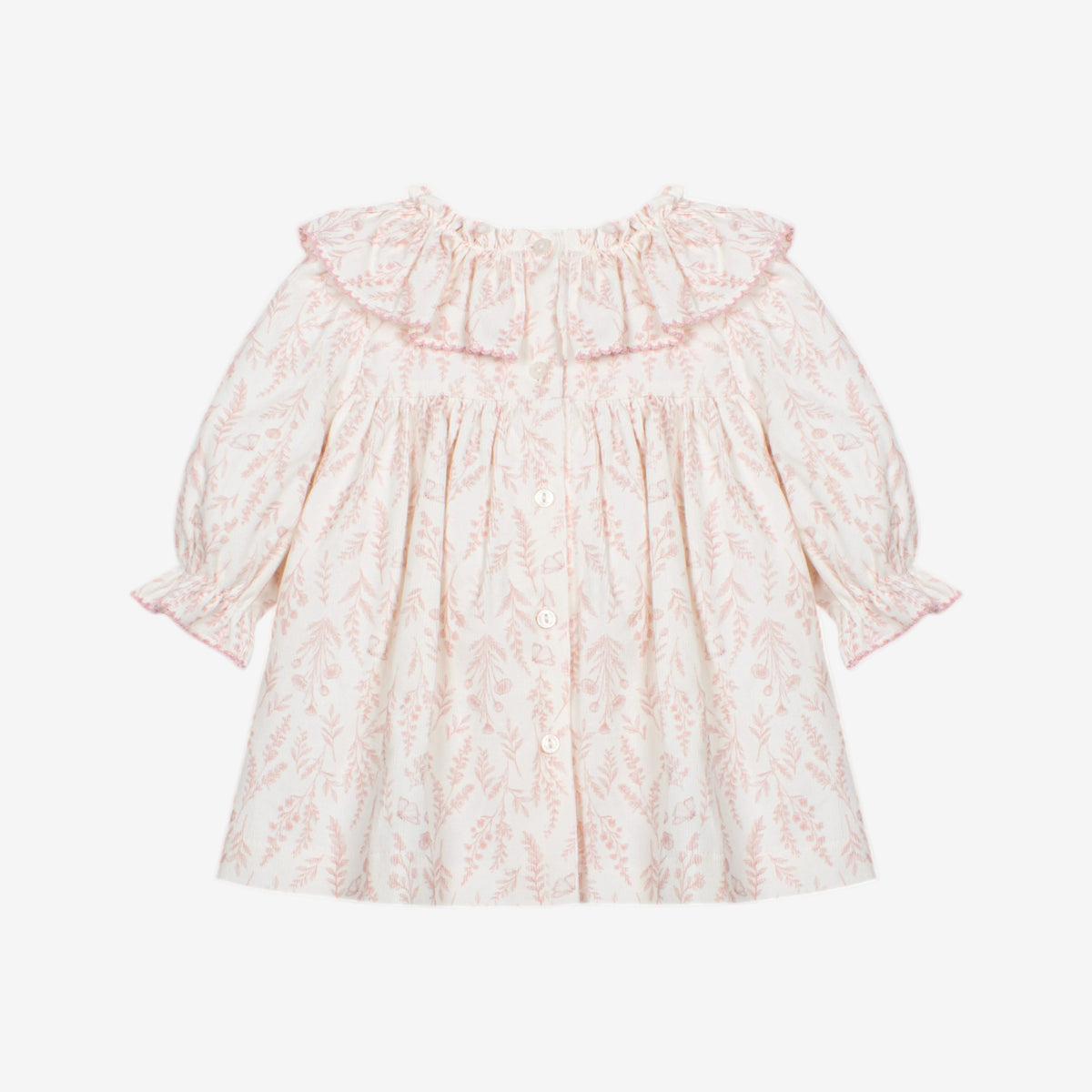 Patachou Baby Girls Pink Dress with Ruffle | Casa Childrenswear