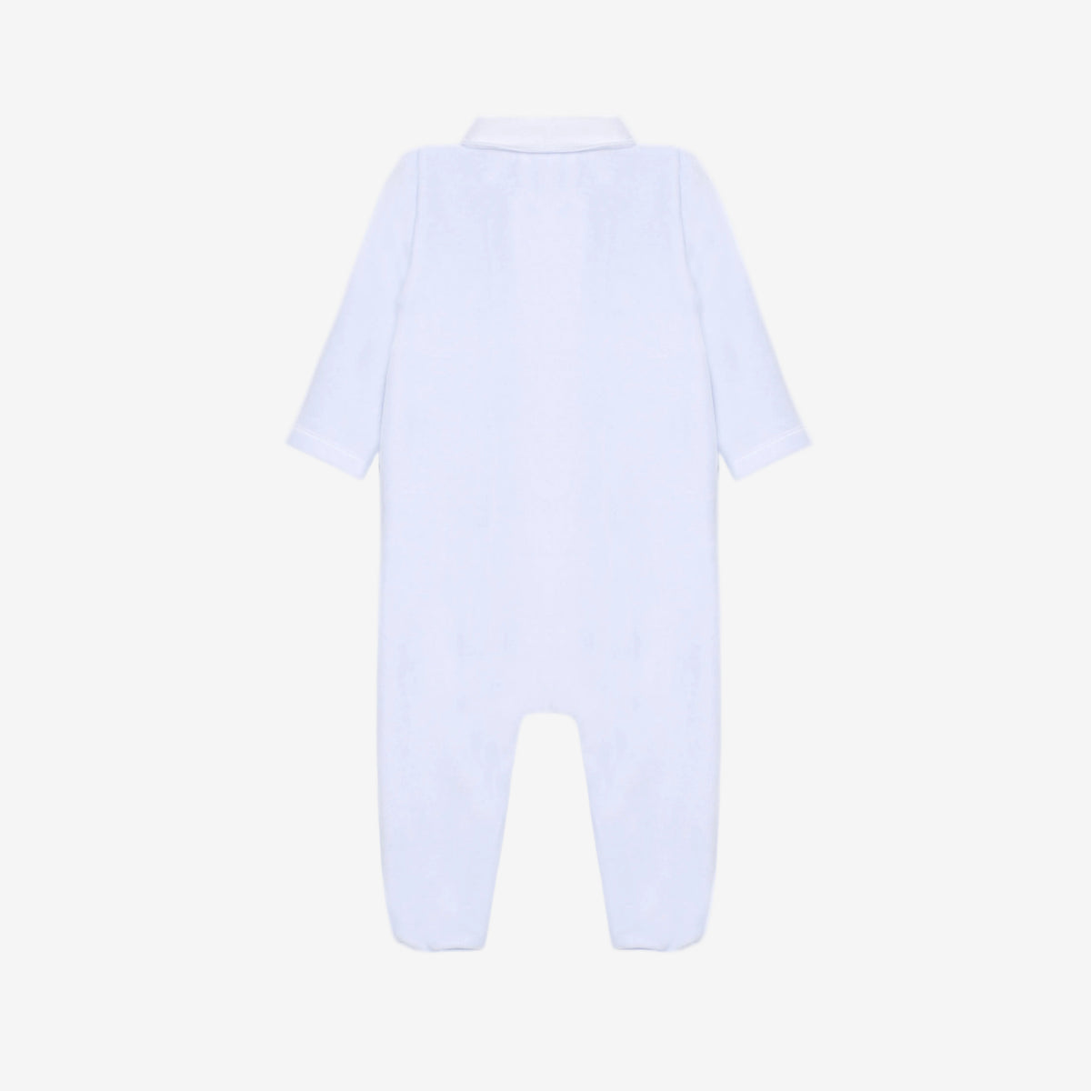 Patachou Baby Boys Light Blue Babygrow with Smocked Detail | Casa Childrenswear