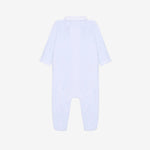 Patachou Baby Boys Light Blue Babygrow with Smocked Detail | Casa Childrenswear