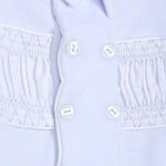 Patachou Baby Boys Light Blue Babygrow with Smocked Detail | Casa Childrenswear