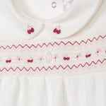 Patachou Ecru Babygrow with Cherry Embroidery | Casa Childrenswear