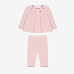 Patachou Baby Girls Pink Set with Embroidery | Casa Childrenswear