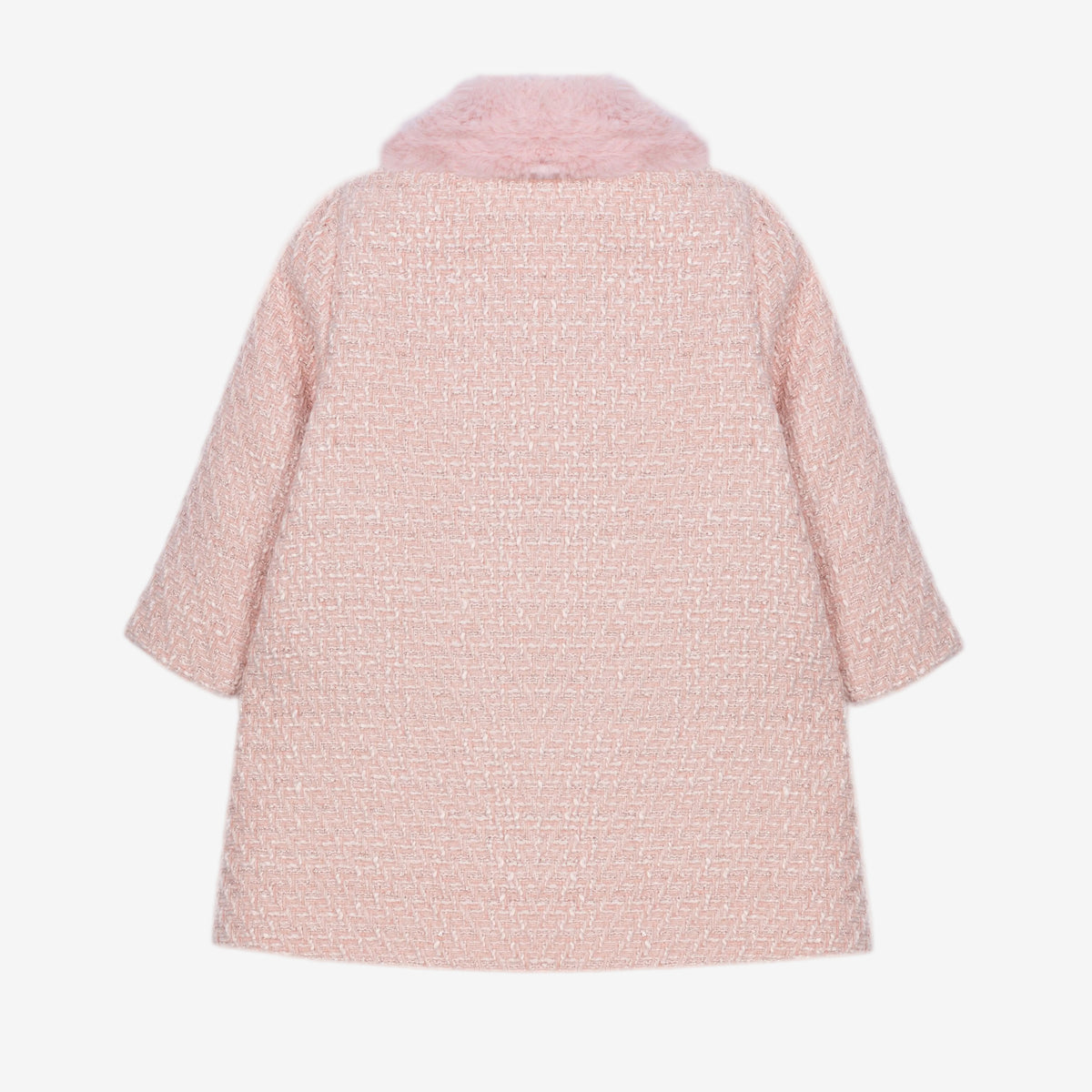 Patachou Girls Pale Pink Tweed Jacket | Casa Childrenswear