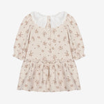 Patachou Infant Girls Beige Dress with Floral Print | Casa Childrenswear