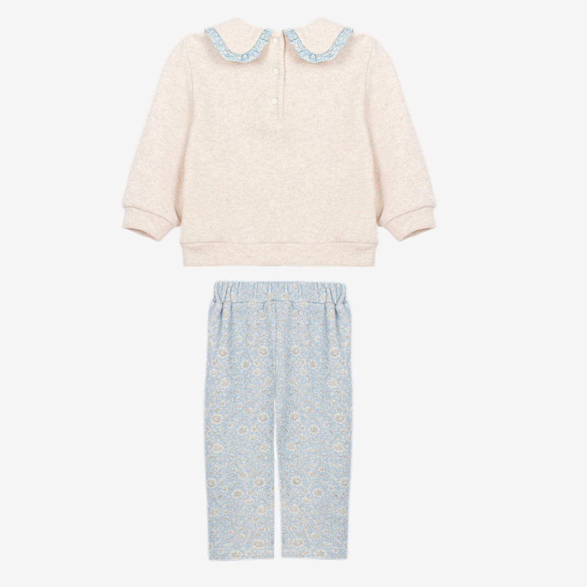 Patachou Infant Girls Blue Floral Print Set | Casa Childrenswear