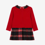 Patachou Infant Girls Red Dress with Embroidered Carousel | Casa Childrenswear