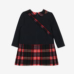 Patachou Girls Navy Dress with Small Bag | Casa Childrenswear