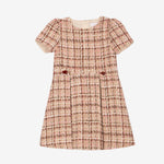 Patachou Girls Burgundy Tweed Dress | Casa Childrenswear